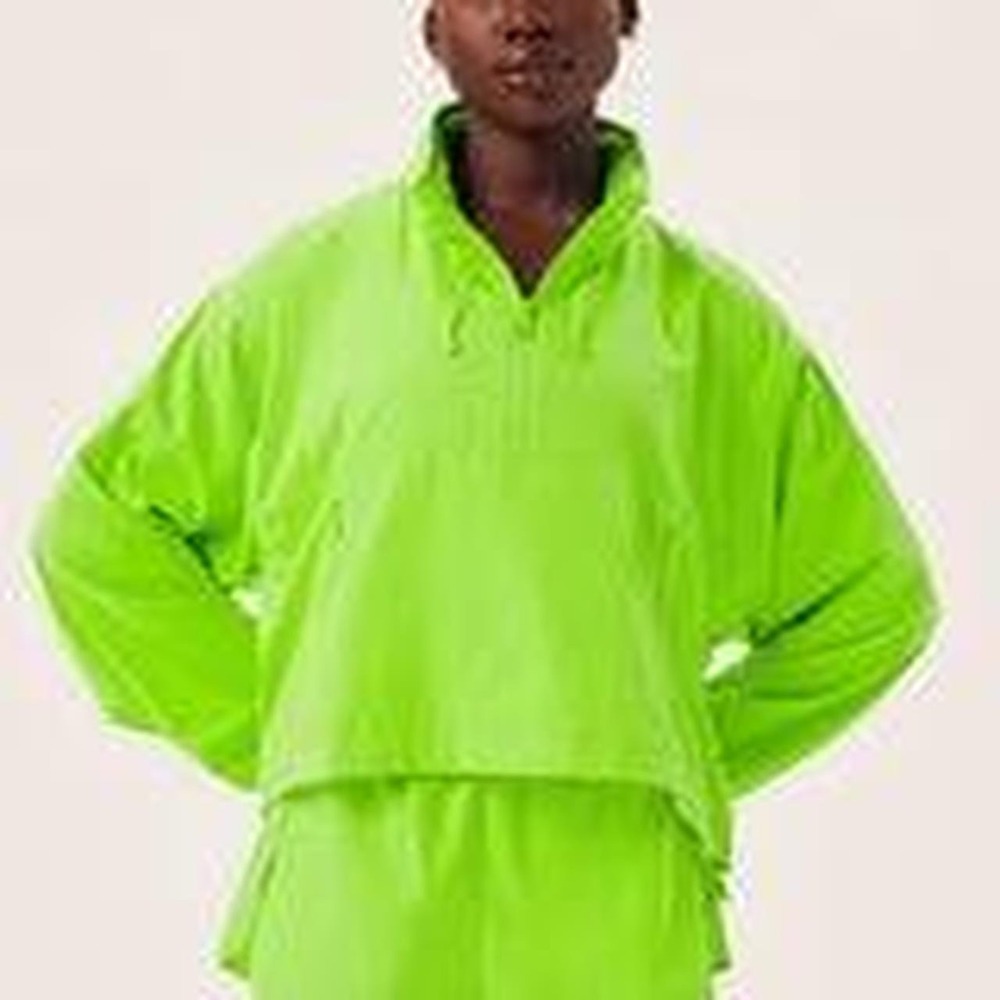 Girlfriend Collective Jasmine Windbreaker Women's Size Medium Bright Green Gym